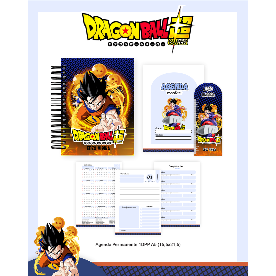 Encadernação Dragon Ball Super - Volta às Aulas  2