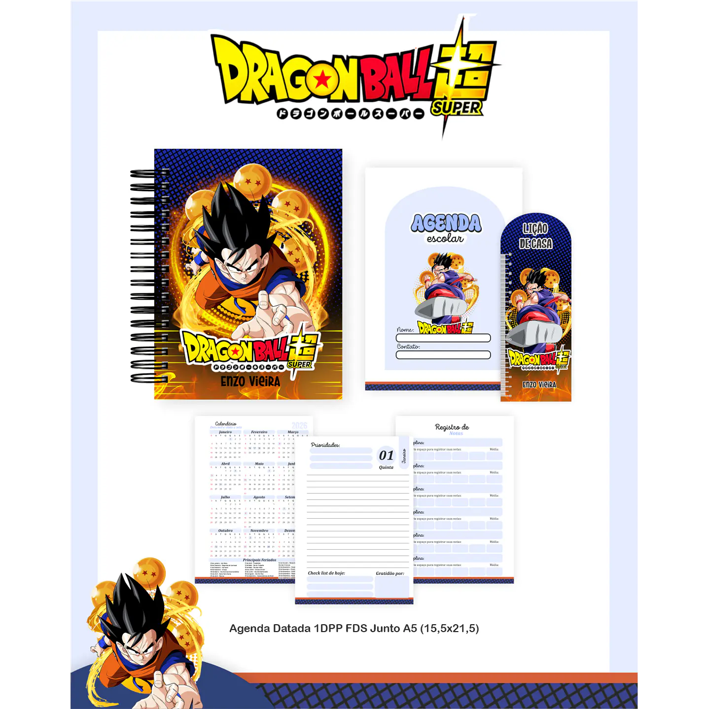 Encadernação Dragon Ball Super - Volta às Aulas  5