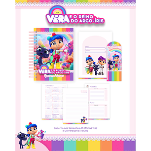 Encadernação Vera e o Reino do Arco-Íris - Volta às Aulas