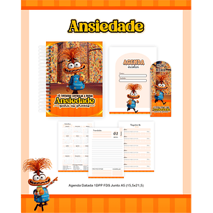Encadernação Ansiedade - Divertidamente Volta às Aulas