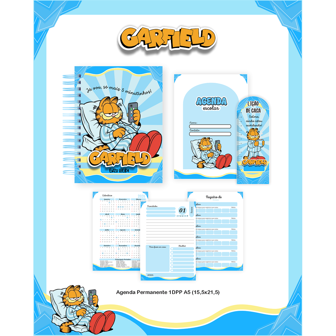 Encadernação Garfield - Volta às Aulas Completo 4