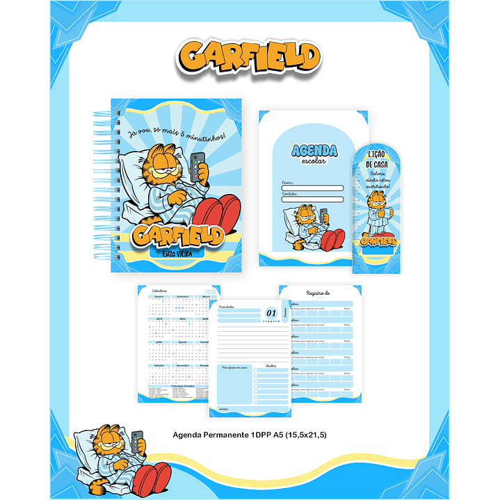 Encadernação Garfield - Volta às Aulas Completo 4
