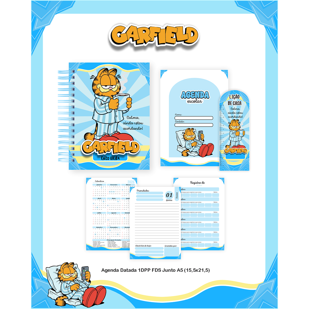Encadernação Garfield - Volta às Aulas Completo 5