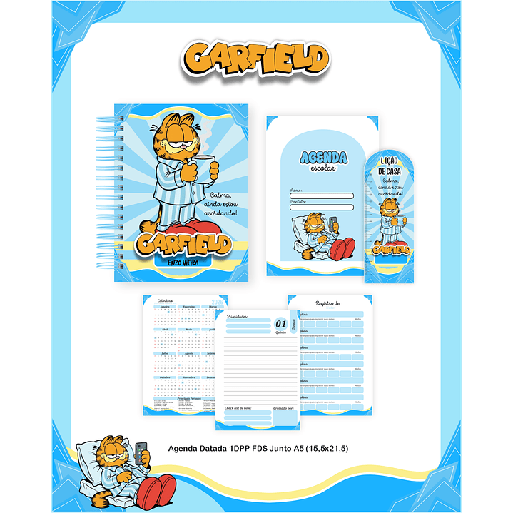 Encadernação Garfield - Volta às Aulas Completo 5