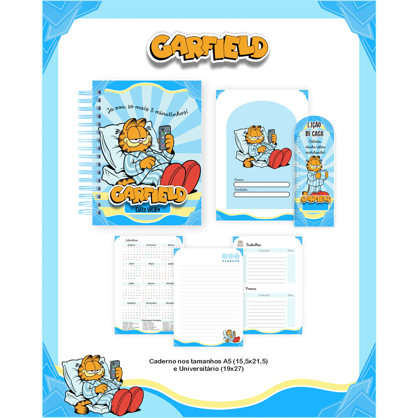 Encadernação Garfield - Volta às Aulas Completo 6