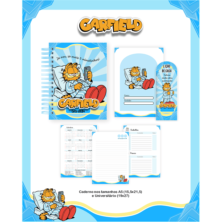 Encadernação Garfield - Volta às Aulas Completo 6