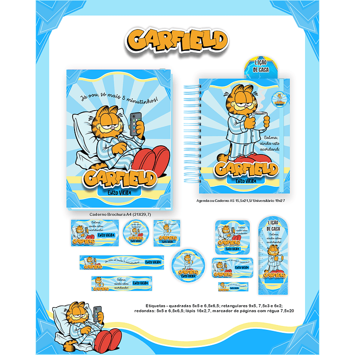 Encadernação Garfield - Volta às Aulas Completo 7