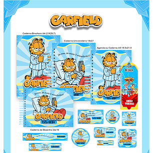 Encadernação Garfield - Volta às Aulas Completo
