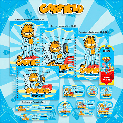 Encadernação Garfield - Volta às Aulas Completo