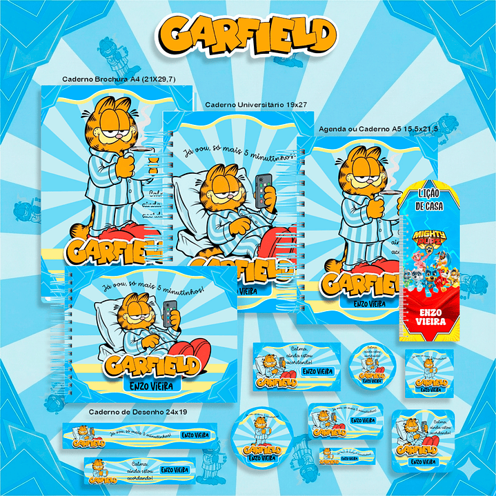 Encadernação Garfield - Volta às Aulas Completo 1