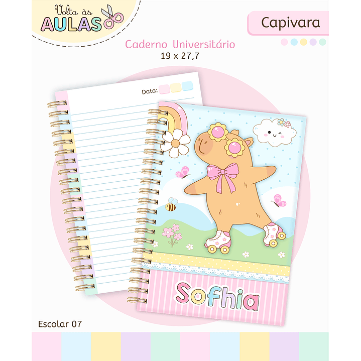 Kit Digital Encadernação Capivara - Volta às Aulas Completo 3