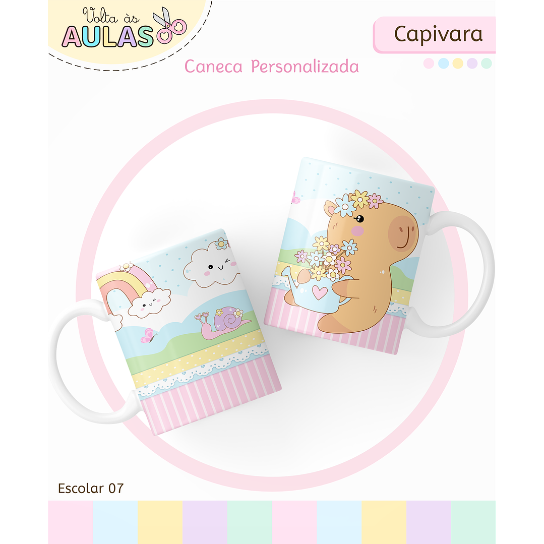 Kit Digital Encadernação Capivara - Volta às Aulas Completo 5