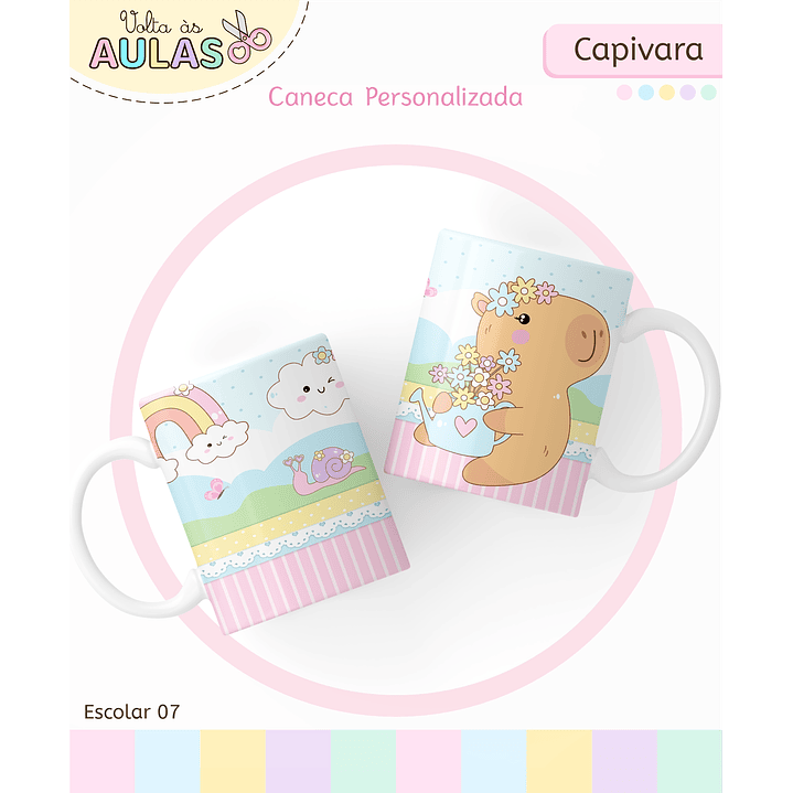 Kit Digital Encadernação Capivara - Volta às Aulas Completo 5