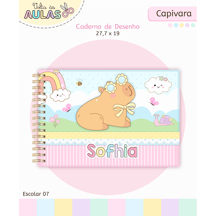 Kit Digital Encadernação Capivara - Volta às Aulas Completo 6