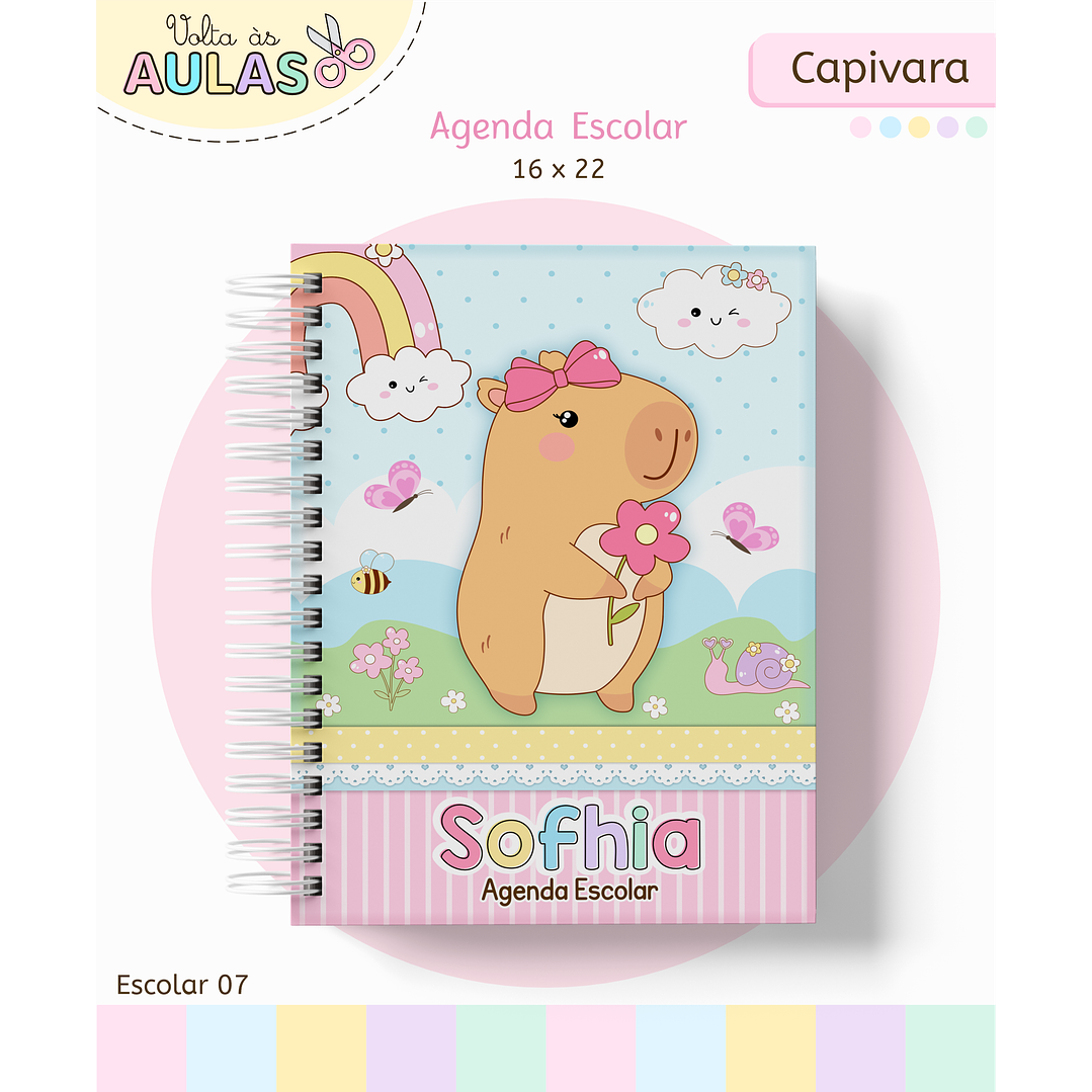 Kit Digital Encadernação Capivara - Volta às Aulas Completo 10