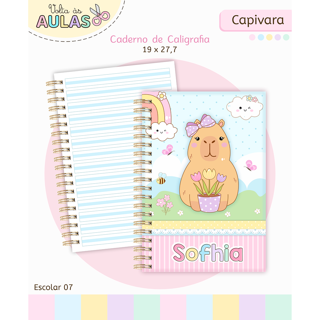 Kit Digital Encadernação Capivara - Volta às Aulas Completo 11