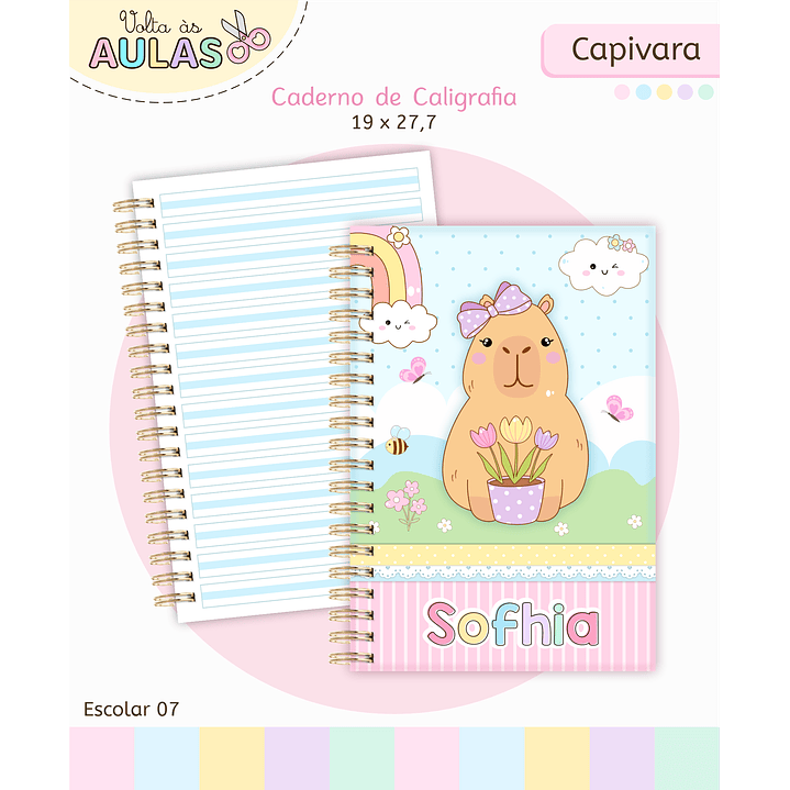 Kit Digital Encadernação Capivara - Volta às Aulas Completo 11