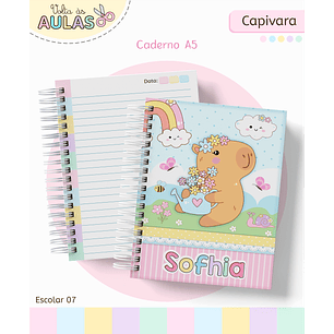 Kit Digital Encadernação Capivara - Volta às Aulas Completo