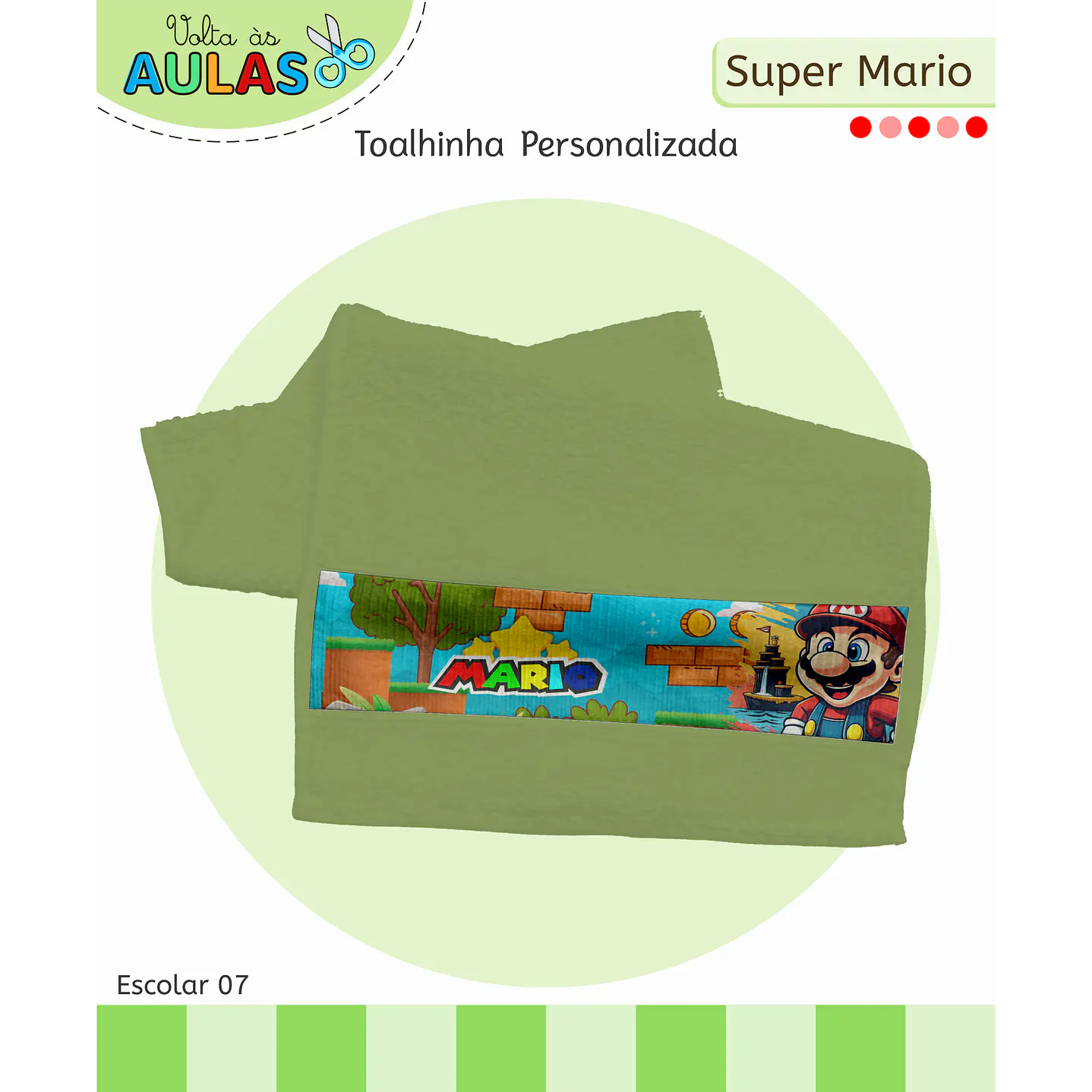 Kit Digital Encadernação Super Mario - Volta às Aulas  6