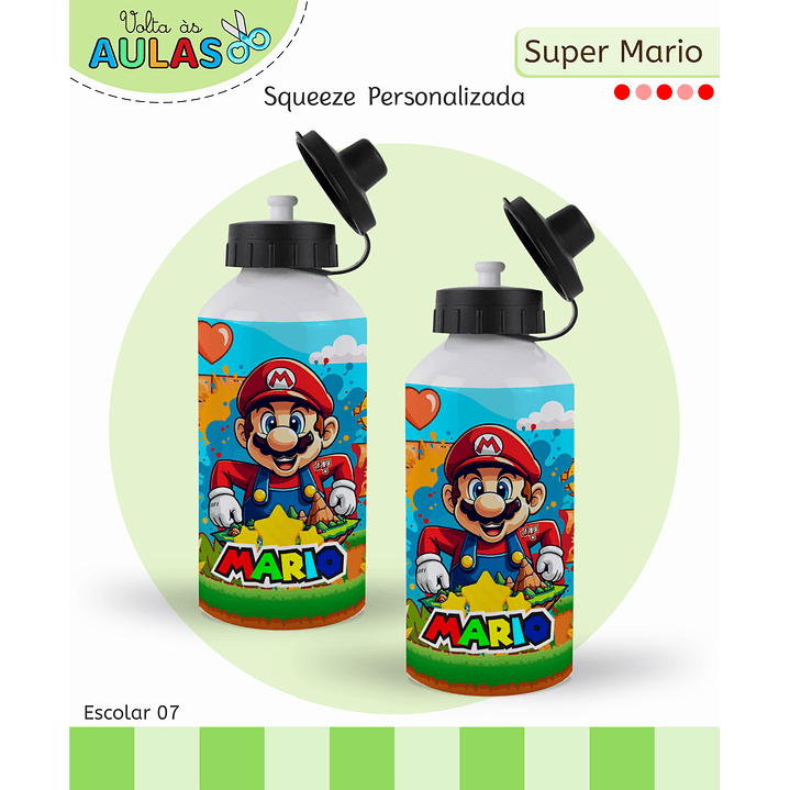 Kit Digital Encadernação Super Mario - Volta às Aulas  12