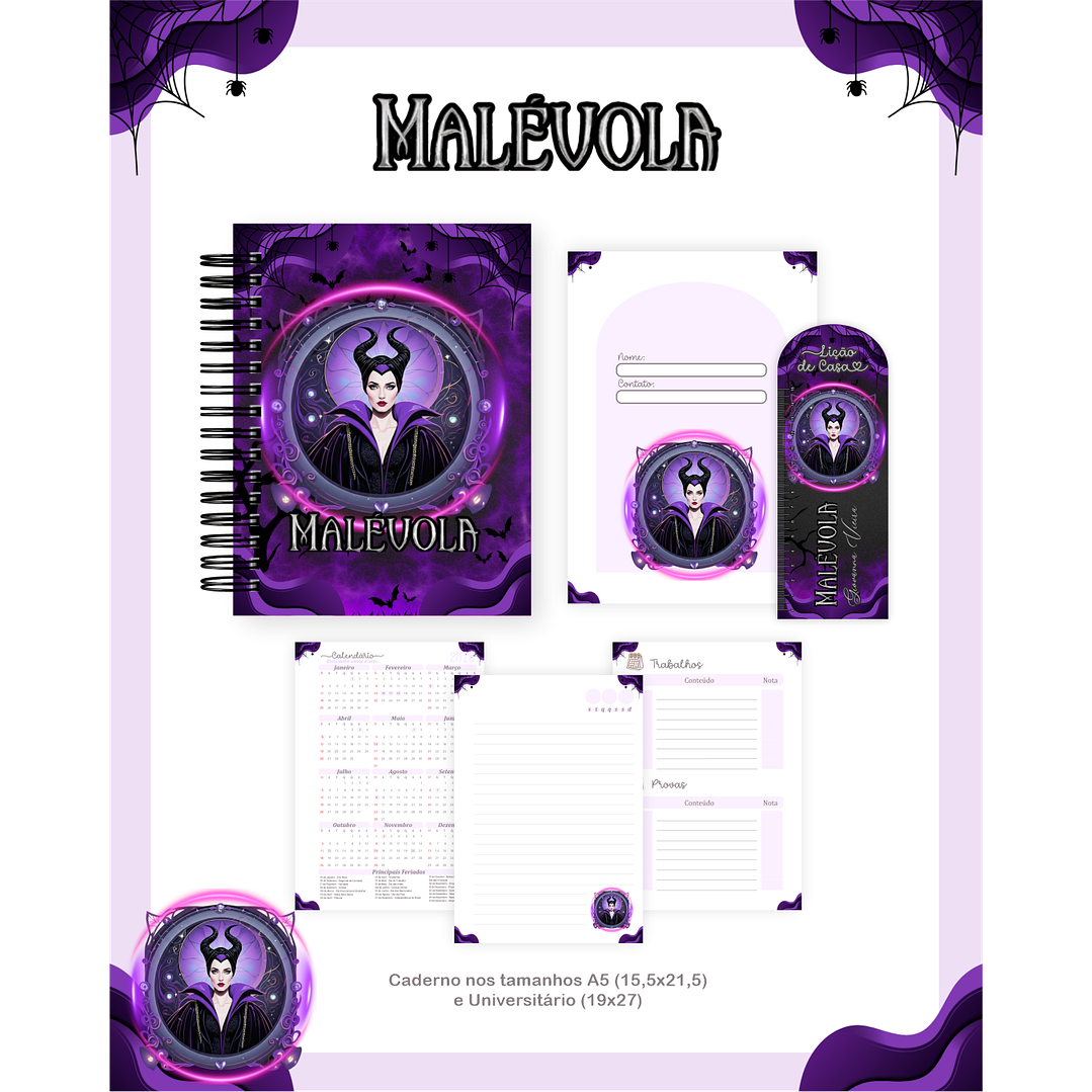 Encadernação Malévola  - Volta às Aulas Completo 1