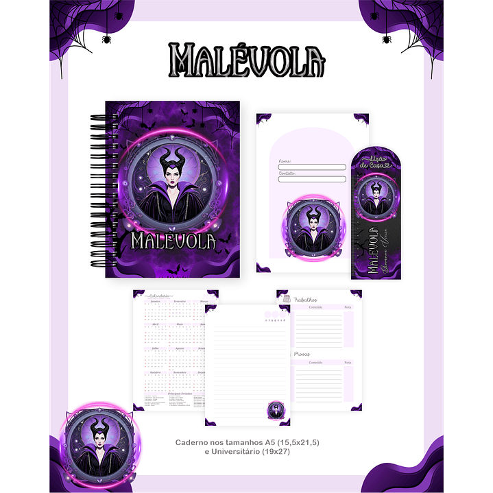 Encadernação Malévola  - Volta às Aulas Completo 1
