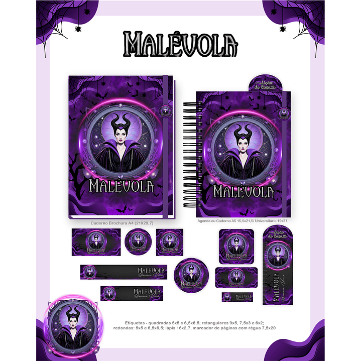 Encadernação Malévola  - Volta às Aulas Completo 4