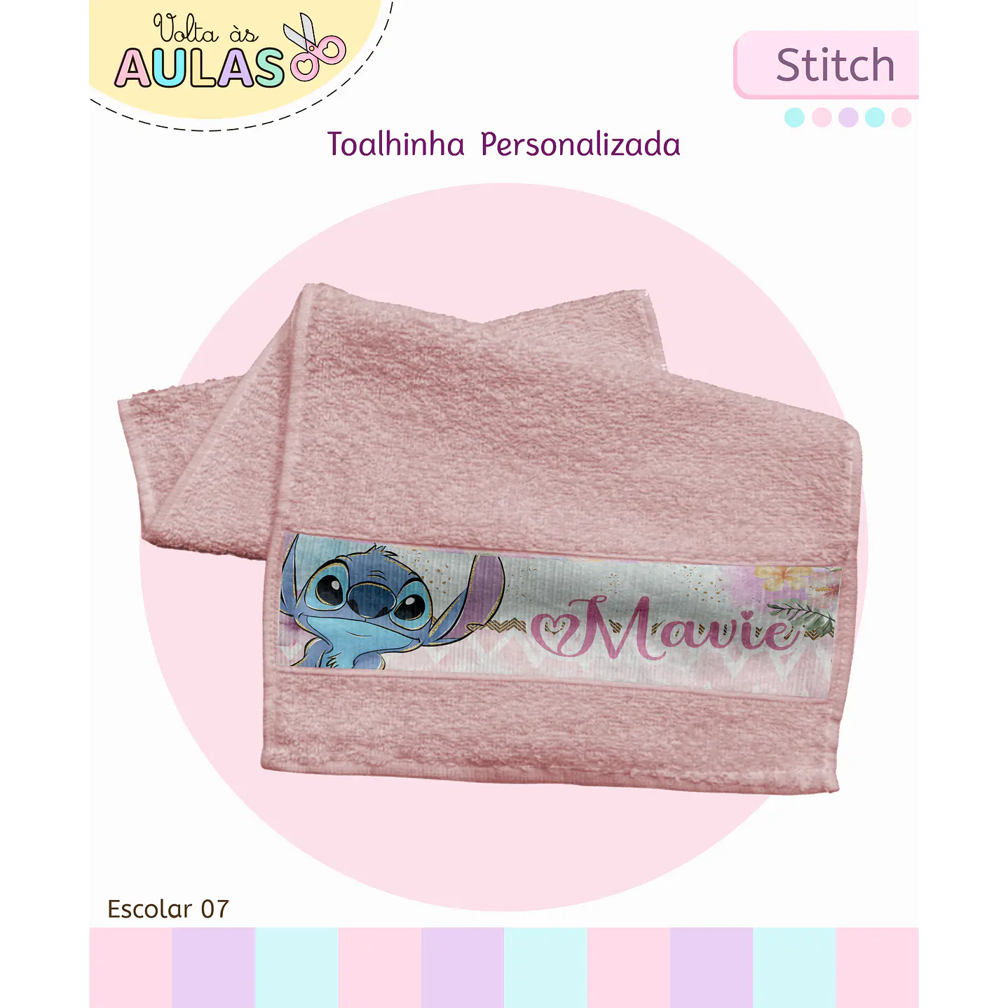 Encadernação Stitch - Volta às Aulas Completo 6
