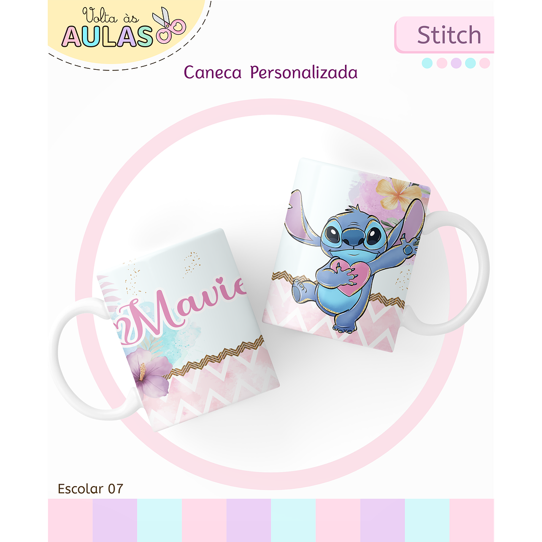 Encadernação Stitch - Volta às Aulas Completo 7