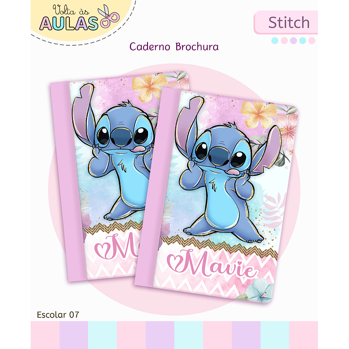 Encadernação Stitch - Volta às Aulas Completo 11