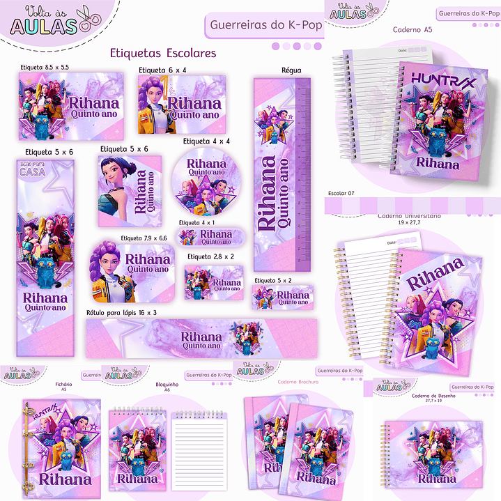 Encadernação Guerreiras do K-Pop – Volta às Aulas Completo 1