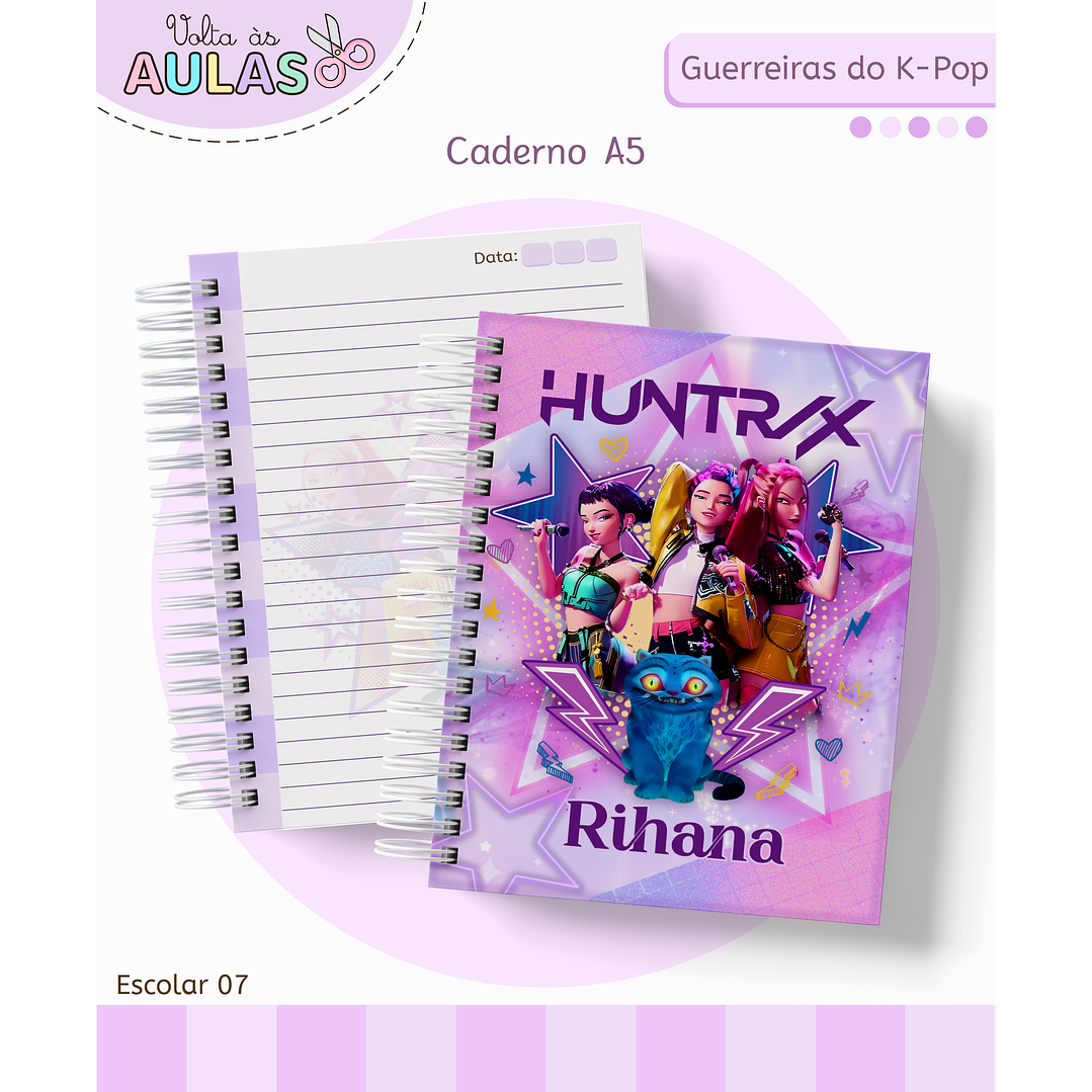 Encadernação Guerreiras do K-Pop – Volta às Aulas Completo 2