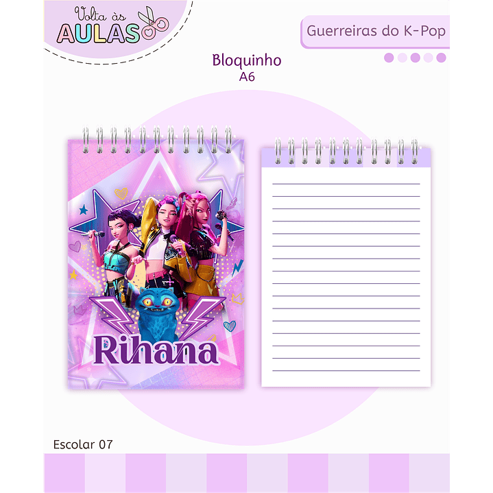 Encadernação Guerreiras do K-Pop – Volta às Aulas Completo 10
