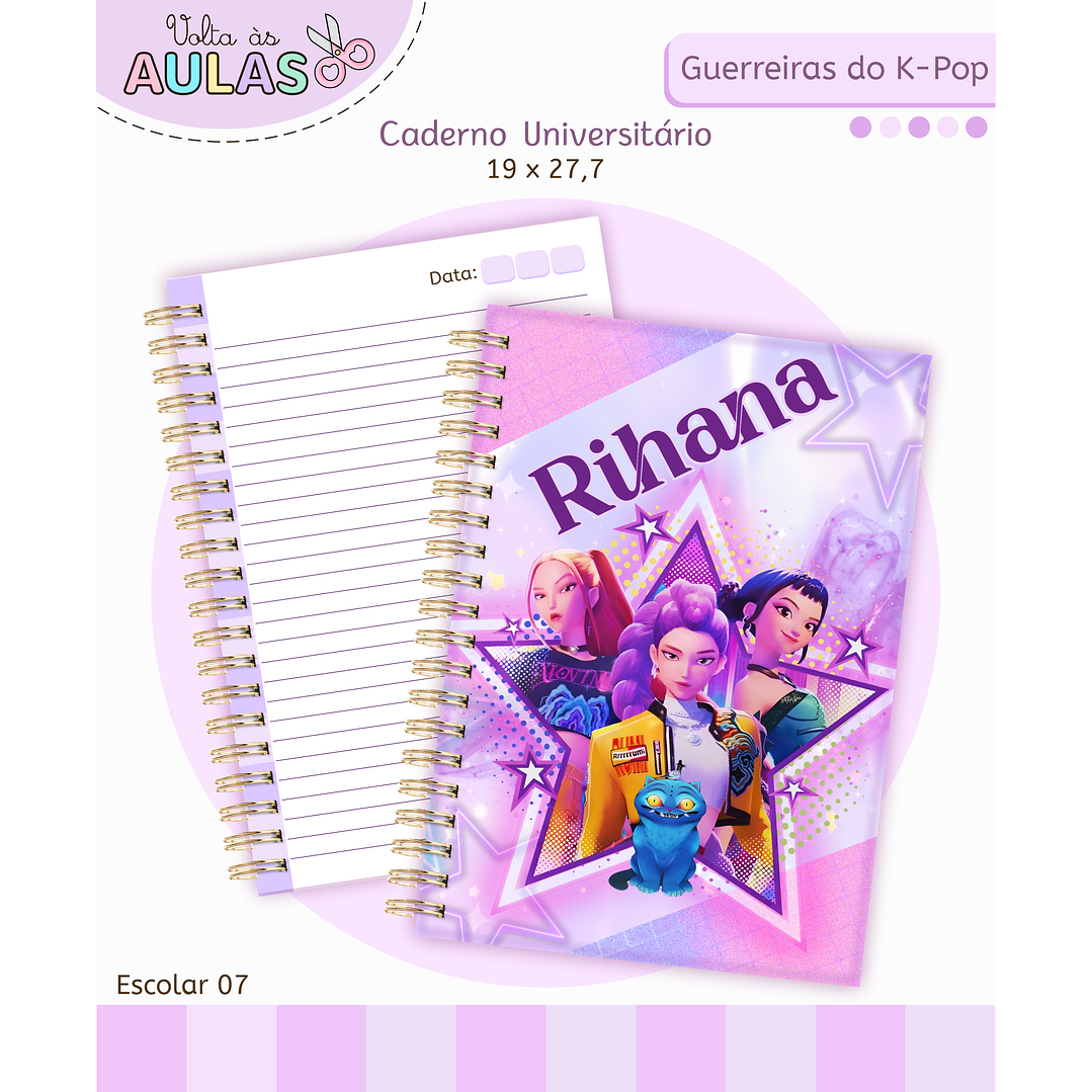 Encadernação Guerreiras do K-Pop – Volta às Aulas Completo 13