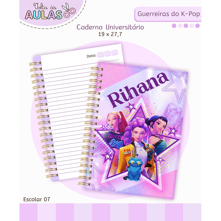 Encadernação Guerreiras do K-Pop – Volta às Aulas Completo 13