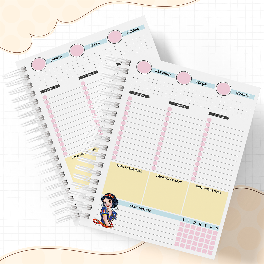 Encadernação Branca de Neve - Volta às aulas 7