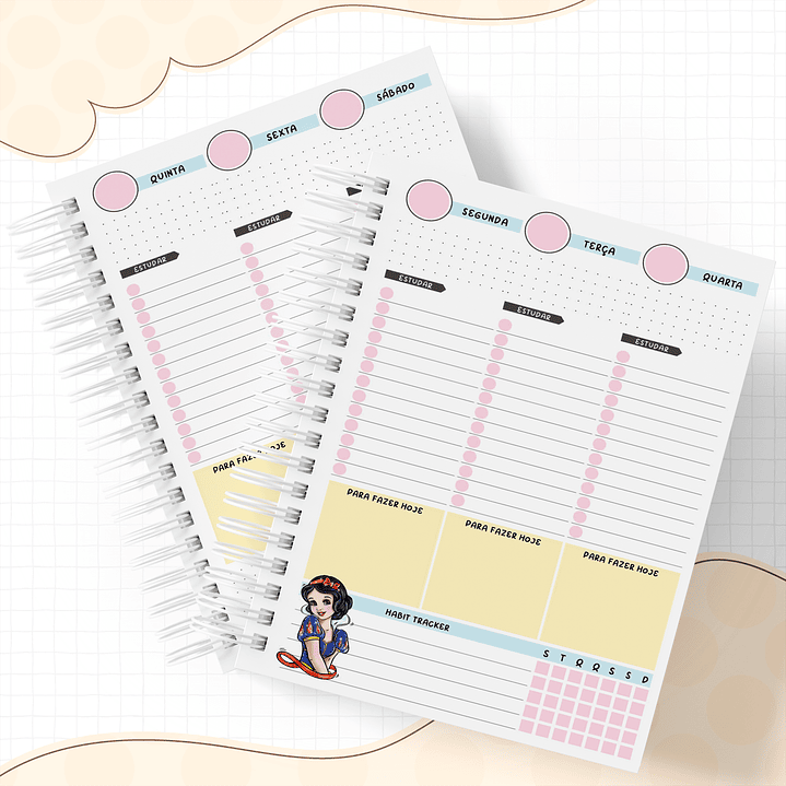 Encadernação Branca de Neve - Volta às aulas 7