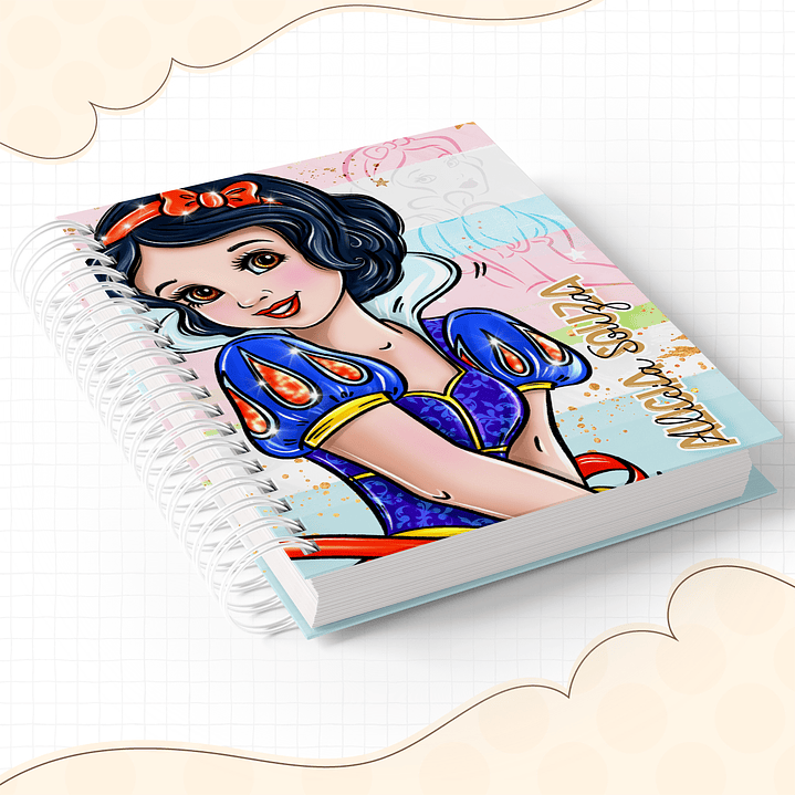 Encadernação Branca de Neve - Volta às aulas 8