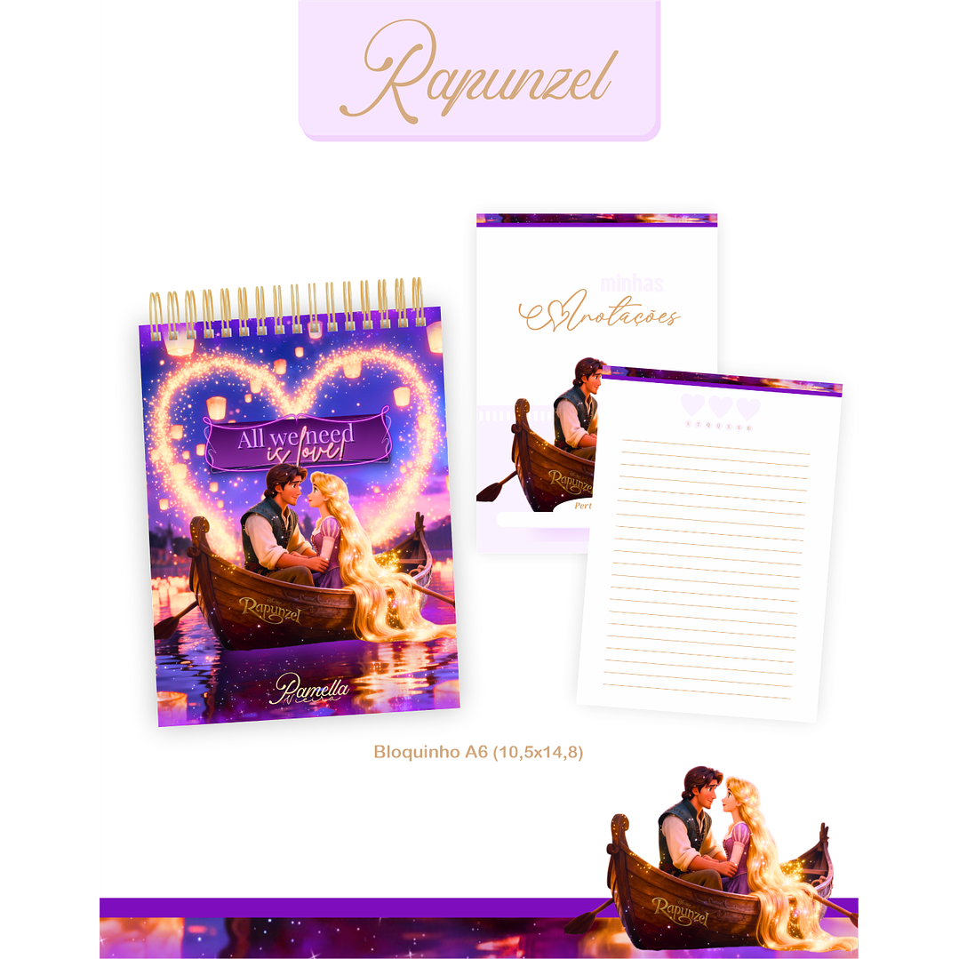 Encadernação Rapunzel Agenda e Planner 2026 6