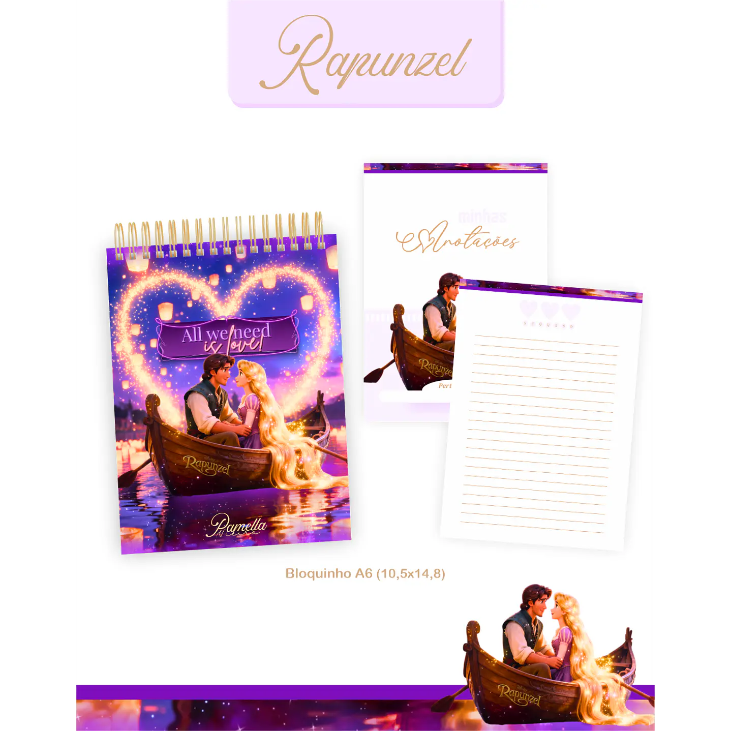 Encadernação Rapunzel Agenda e Planner 2026 6