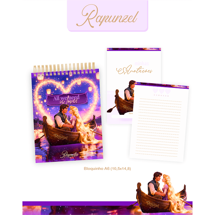 Encadernação Rapunzel Agenda e Planner 2026 6