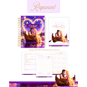 Encadernação Rapunzel Agenda e Planner 2026
