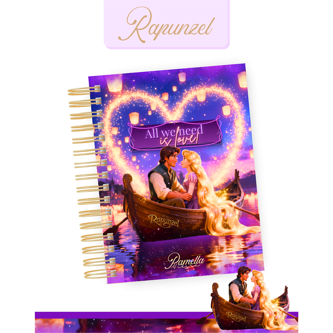 Encadernação Rapunzel Agenda e Planner 2026 8