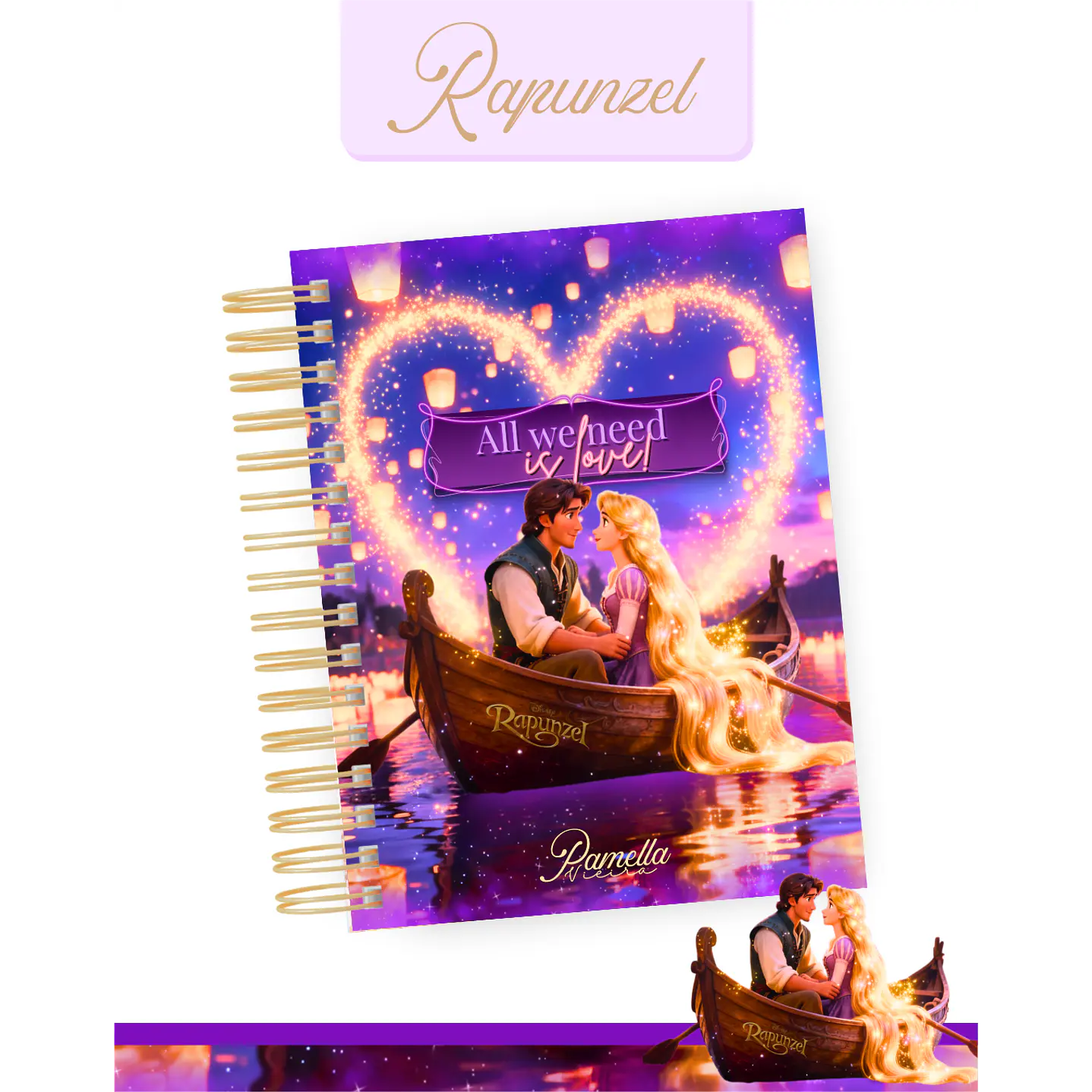 Encadernação Rapunzel Agenda e Planner 2026 8