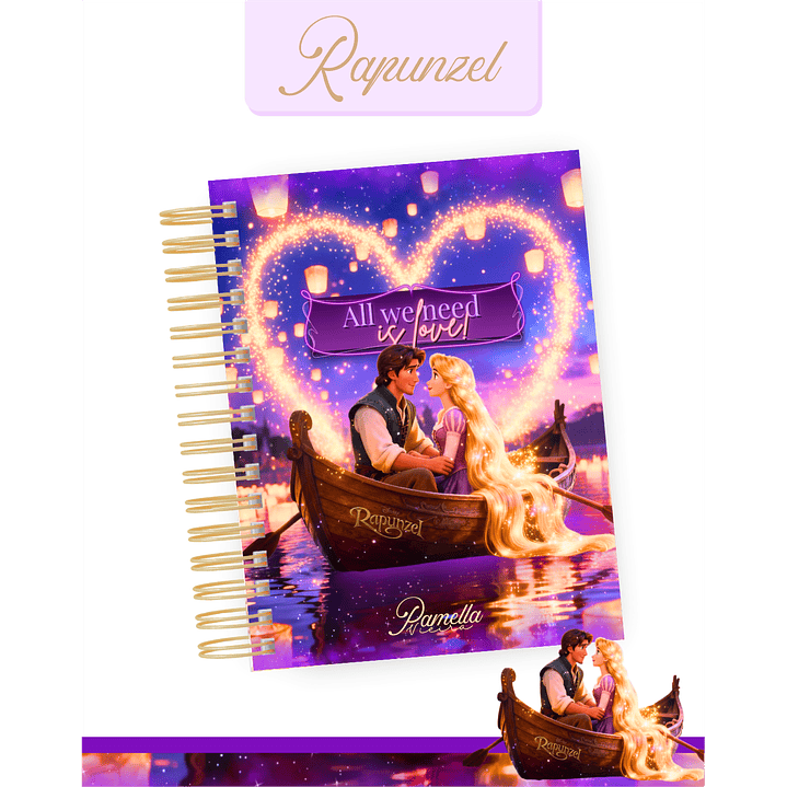 Encadernação Rapunzel Agenda e Planner 2026 8