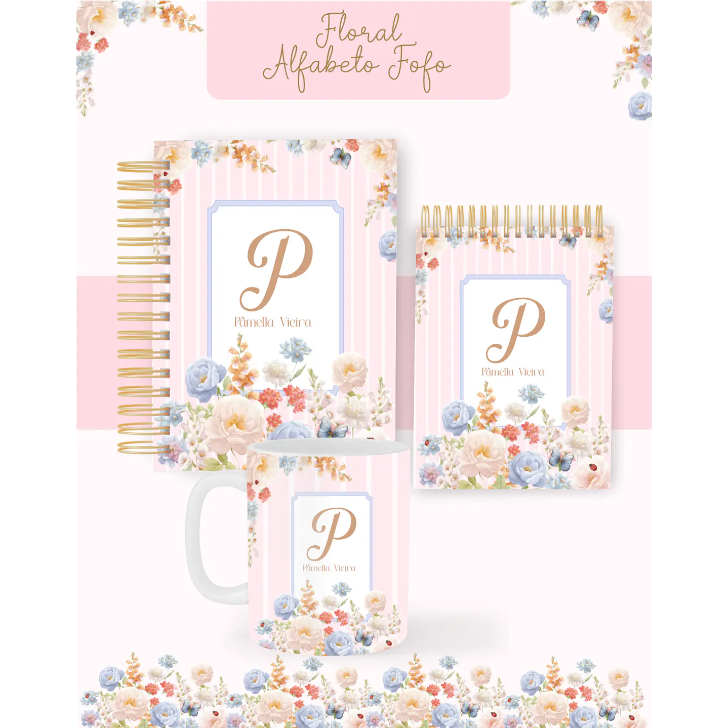 Pack papelaria 70 Temas com Agendas 2026, Planner e Notepads 10