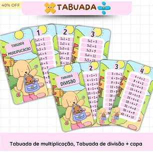 Kit Digital Tabuada Bobbie Goods Menina