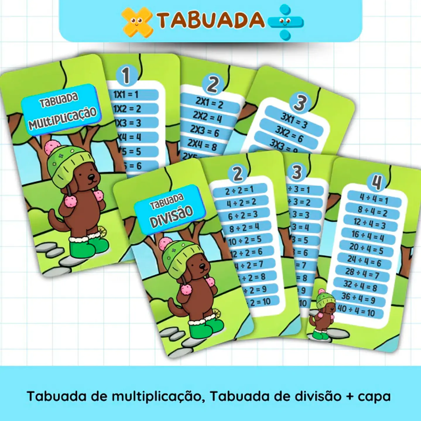 Kit Digital Tabuada Bobbie Goods Menino 1