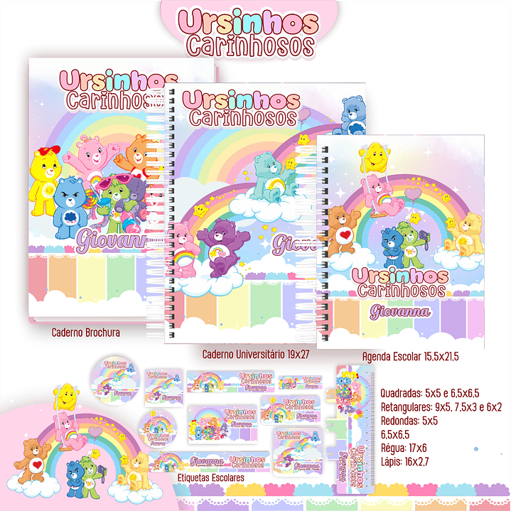 Pack Encadernação 50 Temas Variados - Volta às Aulas  4