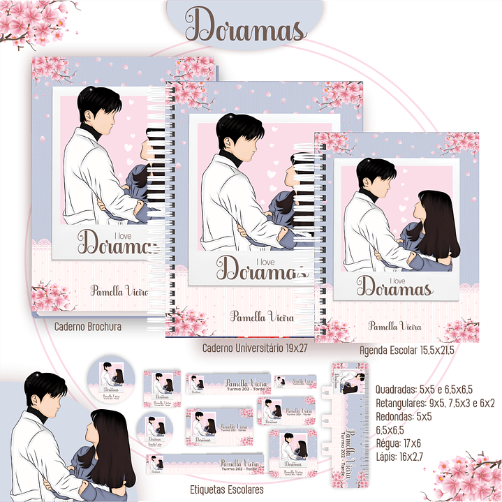 Pack Encadernação 50 Temas Variados - Volta às Aulas  5